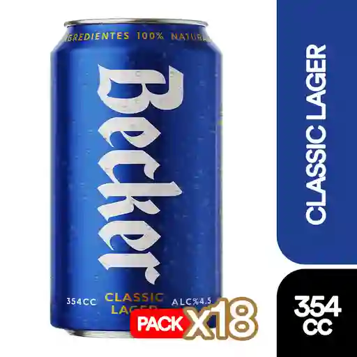 Becker Cerveza Rubia Tipo Lager