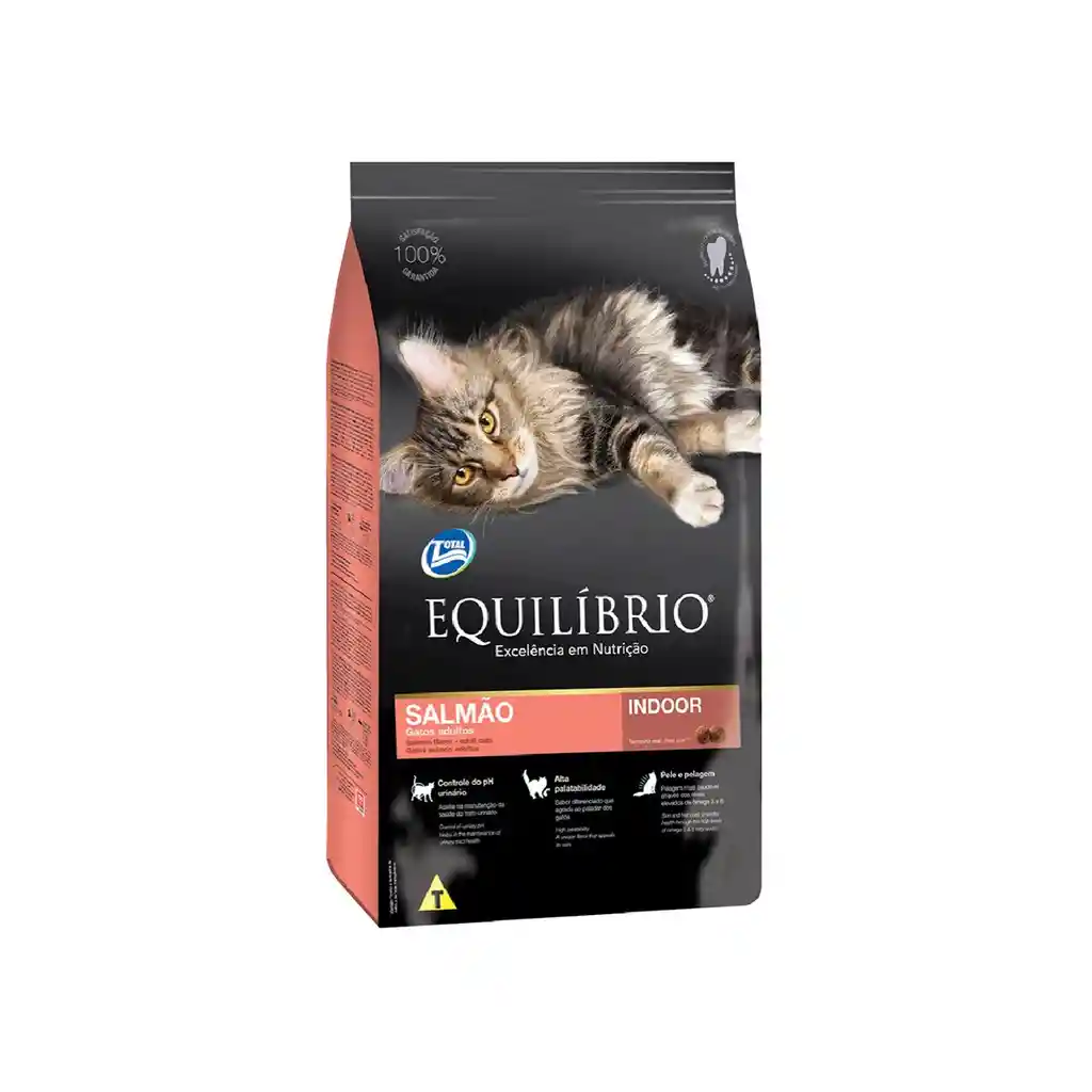 Equilibrio Alimento Para Gato Adulto Salmón Indoor 1.5 Kg