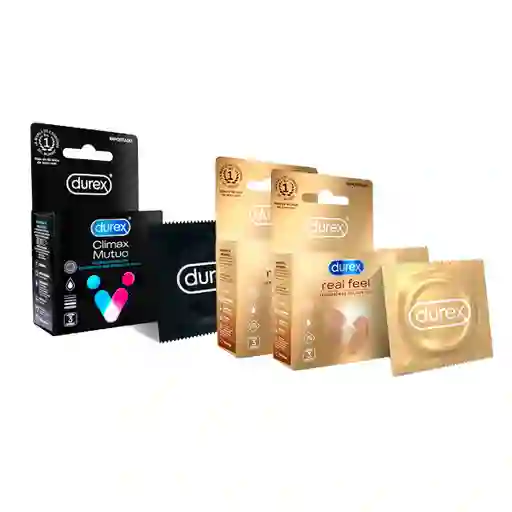 Combo Durex Preservativos - Condones Climax Mutuo + Dur