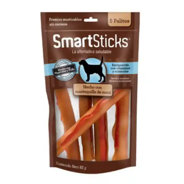 Smartbones Premio Diseño Stick Receta Mantequilla de Maní Perro