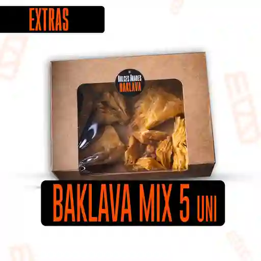 Dulces Árabes Baklava Mix 5 Un