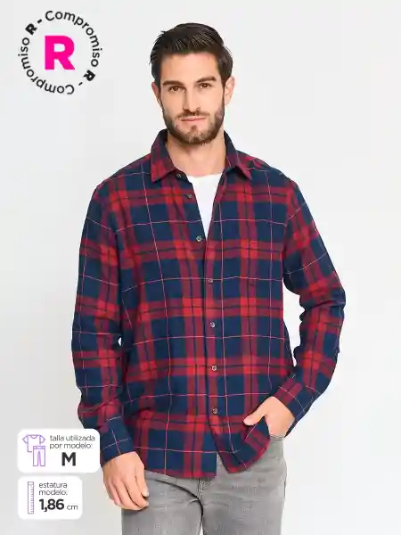 Kenneth Stevens Camisa Manga Larga Esmeralda 6 Rojo S FW25