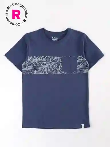 Cloudbreak Polera Manga Corta Basbol Azul 14 V26