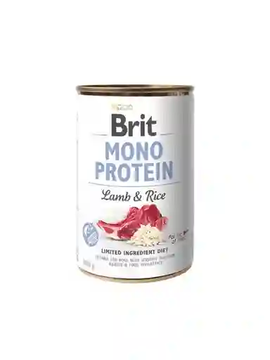 Brit Care Alimento Húmedo Perro Mono Protein Cordero y Arroz