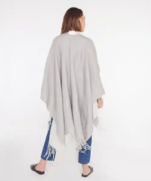 Poncho Bolsillos Gris Lounge