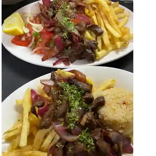 Lomo Salteado con 2 Agregados