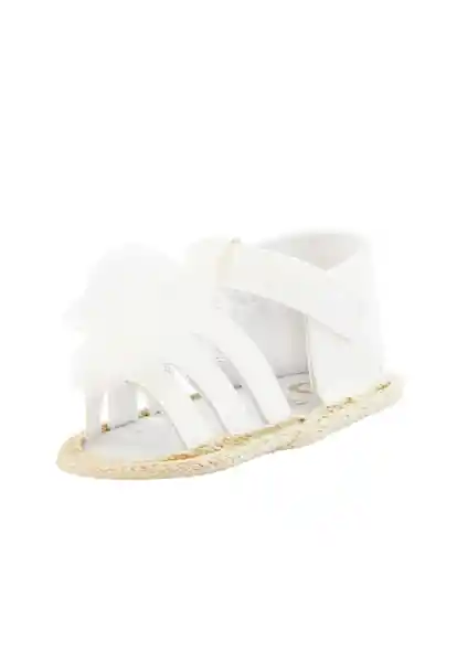 Sandalias Velcro New Born Niña Blanco Talla 16 813