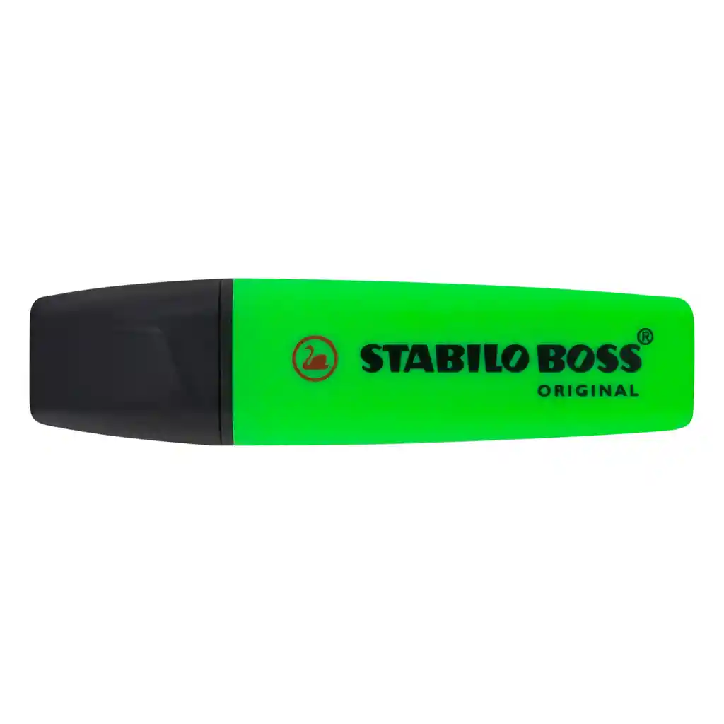 Stabilo Destacador Escritorio Punta Biselada Verde Fluorescente