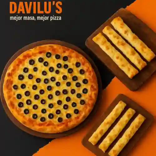 1 Pizza Familiar + 1 Palito de Queso