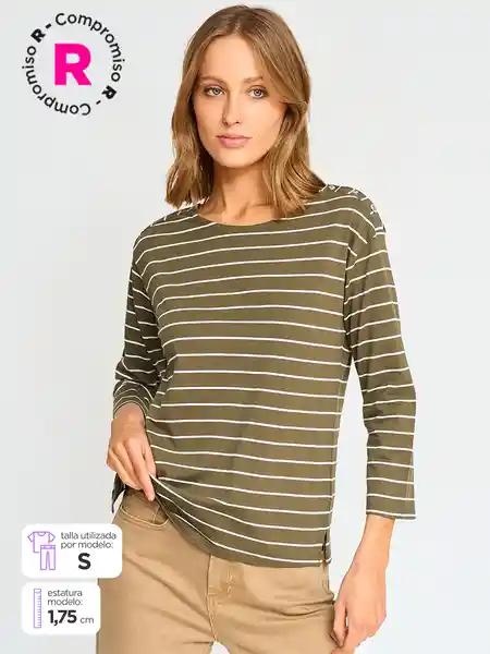 Regatta Polera Manga 3/4 Torta Raya Co-B Ess Militar S S25