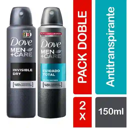 Dove Men Antitranspirante Invisible Dry + Cuidado Total en Spray