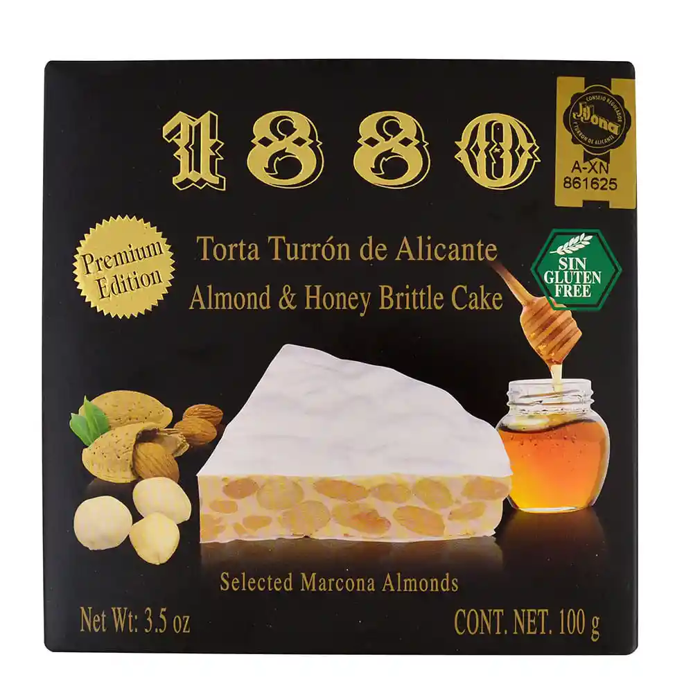 Torta Turrón Alicante premium 100 g