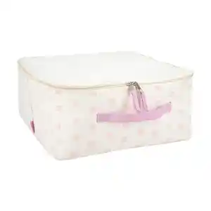Organizador de Tela Con Cierre Rosa 35 x 35 x 16 cm