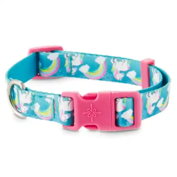 Good2go Collar Azul Arcoíris y Unicornios Con Broche Rosa