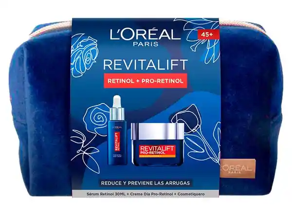 Rutina Antiedad Loreal Revitalift Crema Spf17 50 Ml + Sérum Retinol 30 Ml