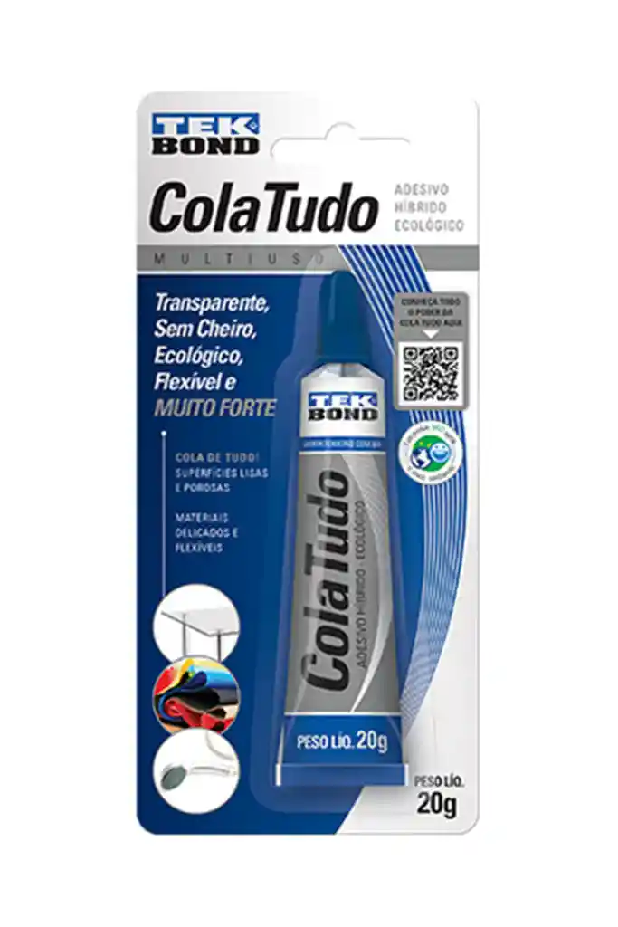 Tekbond Adhesivo Universal Transparente Cola Tubo 20 g