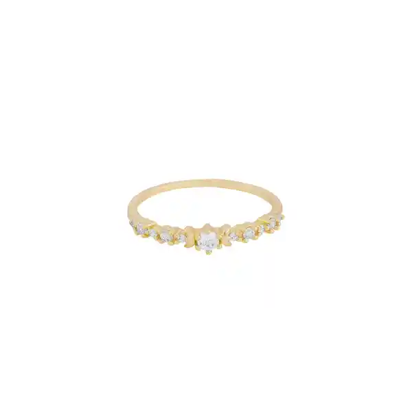 Anillo Alma Baño De Oro Talla 8 Noa Joyas