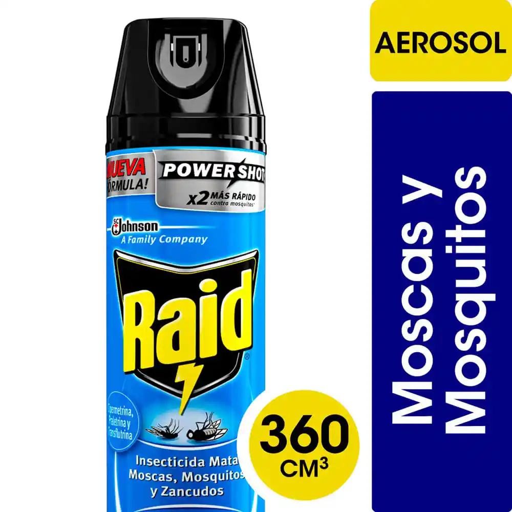 Raid Insecticida Mata Moscas Mosquitos