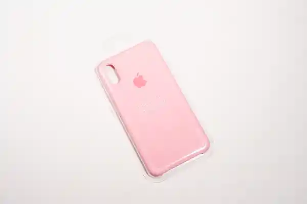 Silicone Case Rosado Oscuro Para iPhone X/XS