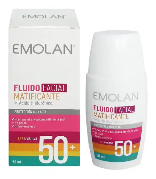 Emolan Fluido Facial Matificante Spf 50+