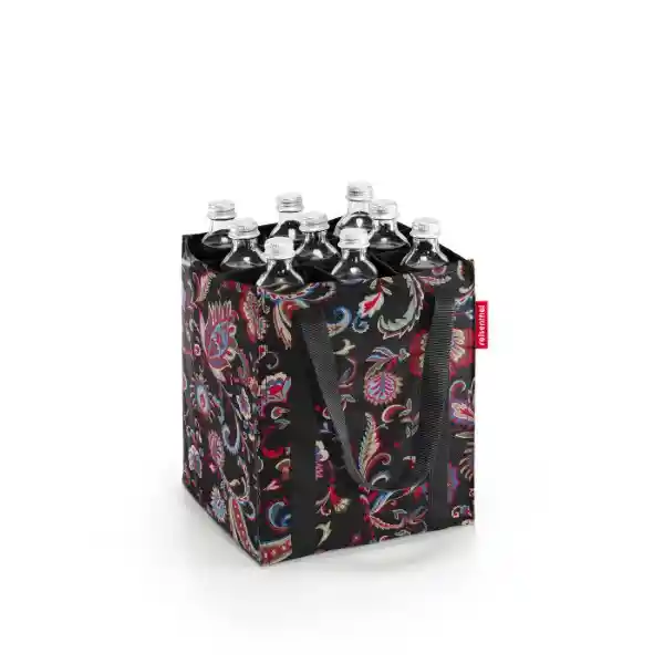 Bolsa Porta Botella Paisley Negro Reisenthel