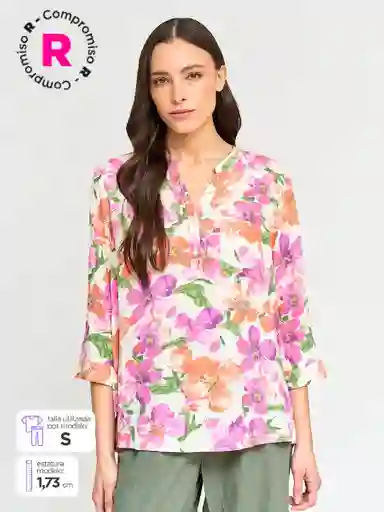 Aziz Blusa Mao-E Ess Crudo L M34 S25