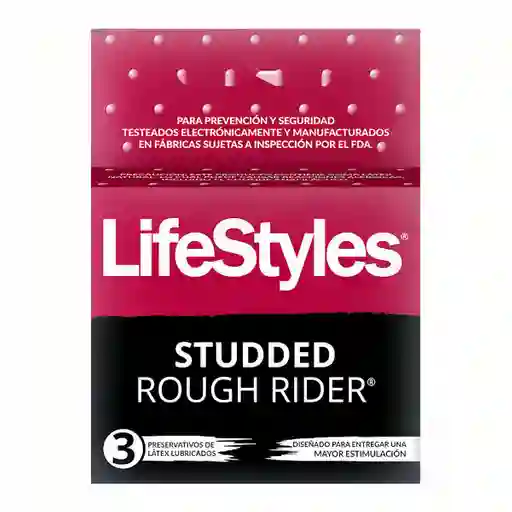 Lifestyles Preservativos Lubricado Rough Rider