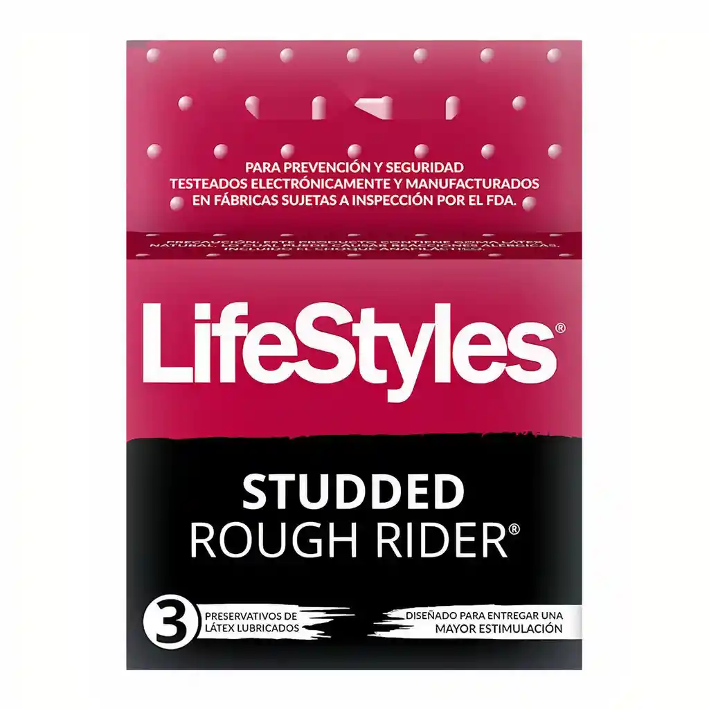 Lifestyles Preservativos Lubricado Rough Rider