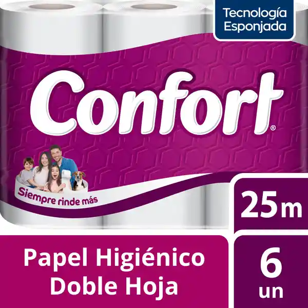 Confort Papel Higiénico Doble Hoja
