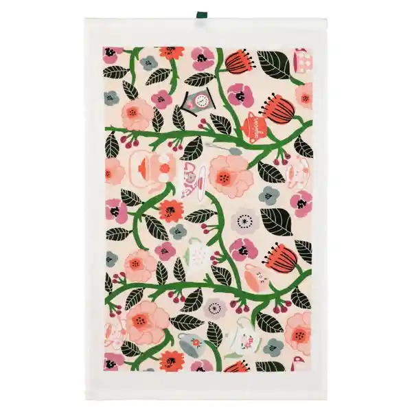 Paño Cocina de Algodón Velour Estampado Flores Casaideas