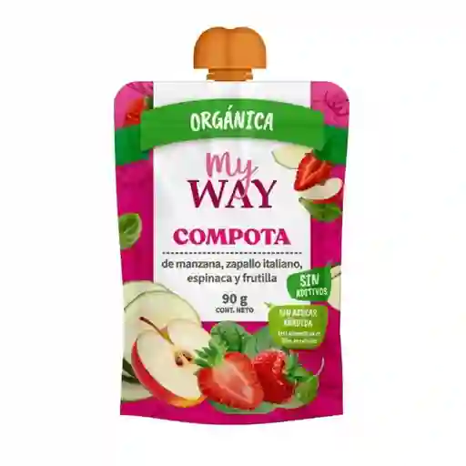 My Way Compota Orgánica 90 Man-zap I-Esp-Fru