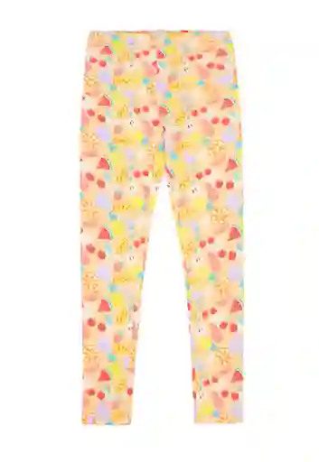 Leggins Junior Estampada Day to Day Niña Naranjo 10 782