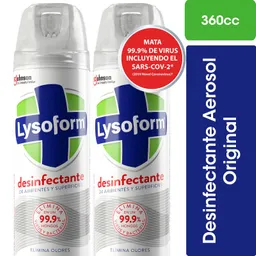 Lysoform Desinfectante de Ambientes y Superficies en Aerosol