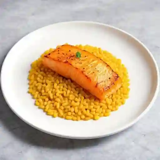 Risotto con Salmón a la Clandestina