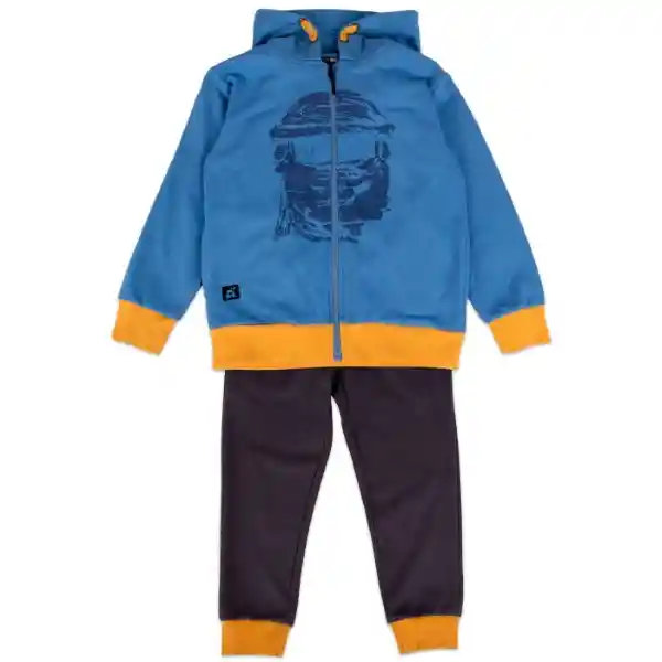 Conjunto Buzo Niño Azul Petróleo Talla 2 A Pillín