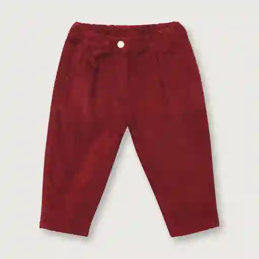 Pantalón Bombacho Con Moños de Niña Rojo Talla 6M Opaline