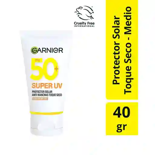 Garnier Protector Solar Anti Manchas Toque Seco Color Medio