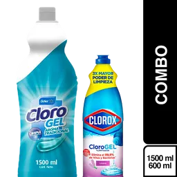 Combo Cloro Gel Tradicional + Clorox Cloro en Gel Lavan