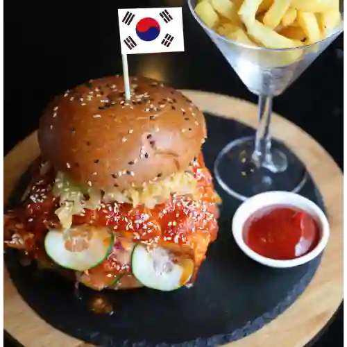 Korean Kimchi Burger