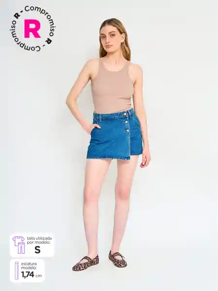 Index Falda Short Dewrap2 Color Azdem XL S25