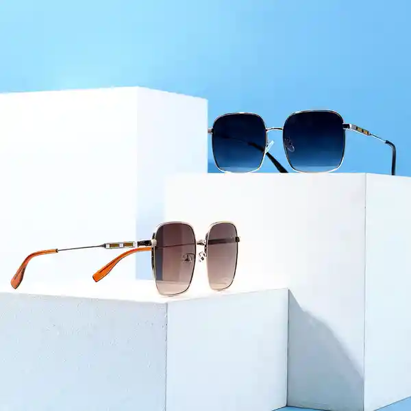 Lentes de Sol Para Hombre Con Moldura Rectangular Miniso