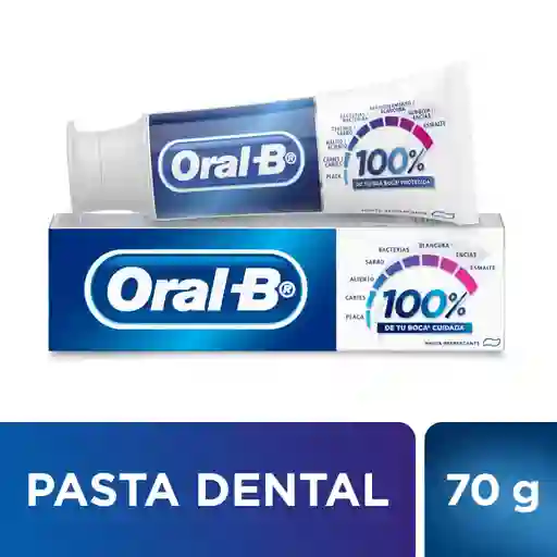 Oral-B Pasta Dental 100% Menta Refrescante Con Flúor