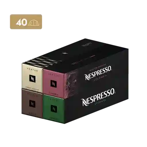 Nespresso Pack Café Cápsula Selección Mug Vertuo