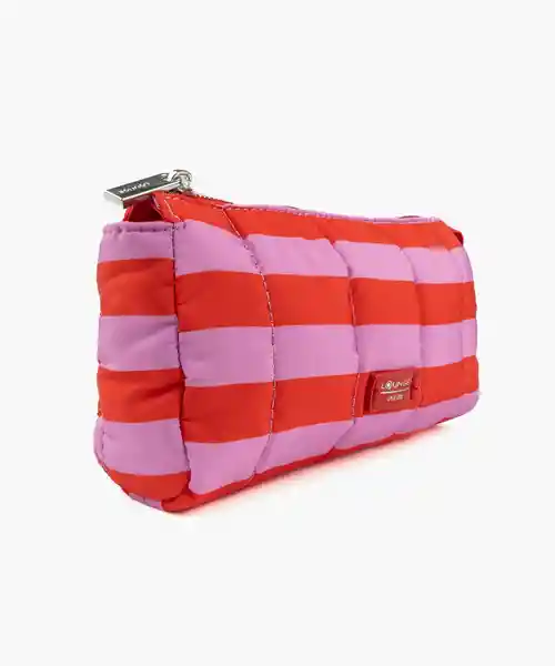 Estuche Nylon Quilt Rojo Lounge