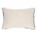 Cojín de Algodón Con Borde de Guirnalda de 40 cm