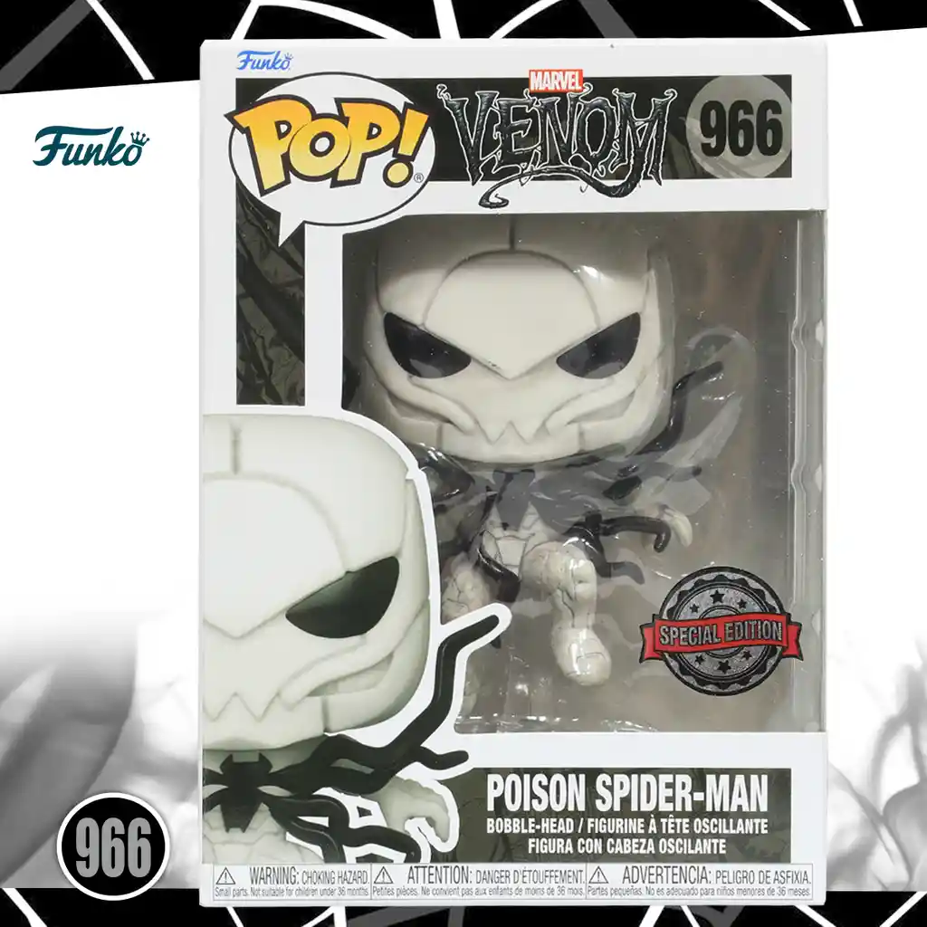 Funko Pop Figura Coleccionable Venom Poison Spider-Man 966