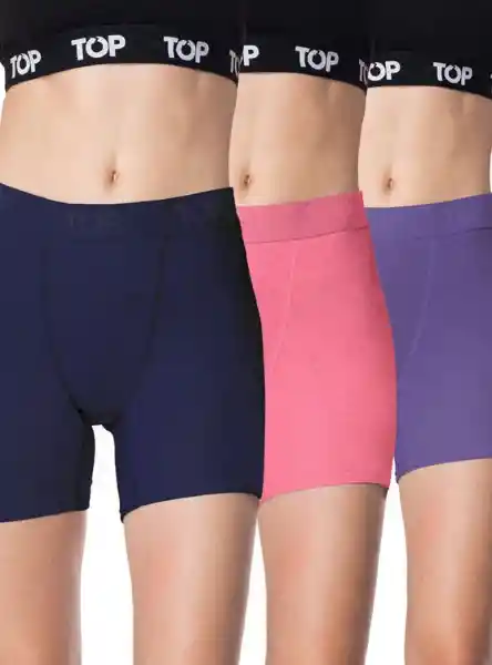 Top Bóxer Algodón Mujer Surtido XL M208P3C2