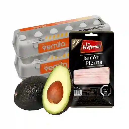 Combo la Preferida Jamon de Pierna Corte Pluma Palta Hass Yem