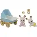 Sylvanian Families Set Juguete Cochecito Gemelar