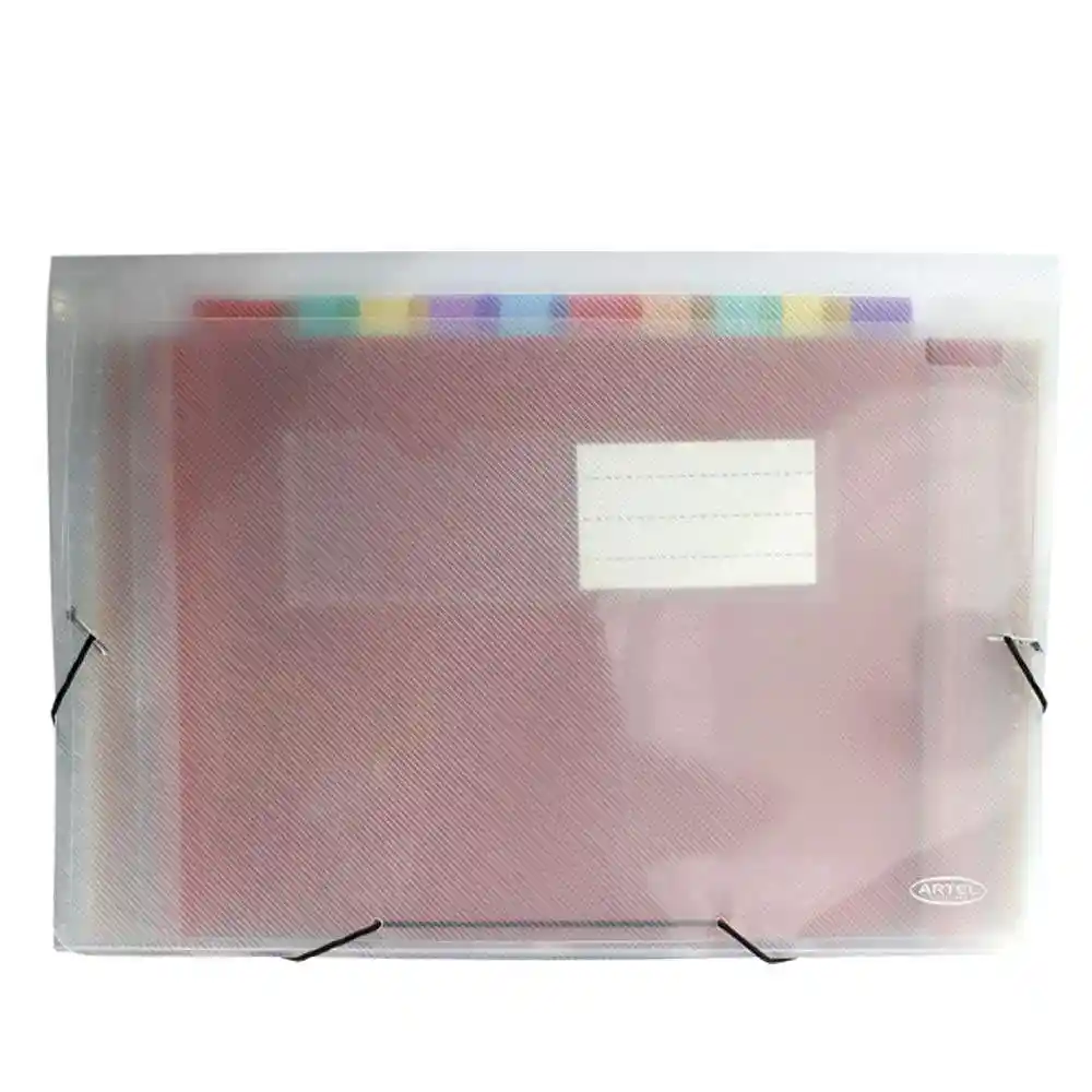 Carpeta Transp Con Fuelles De Colores